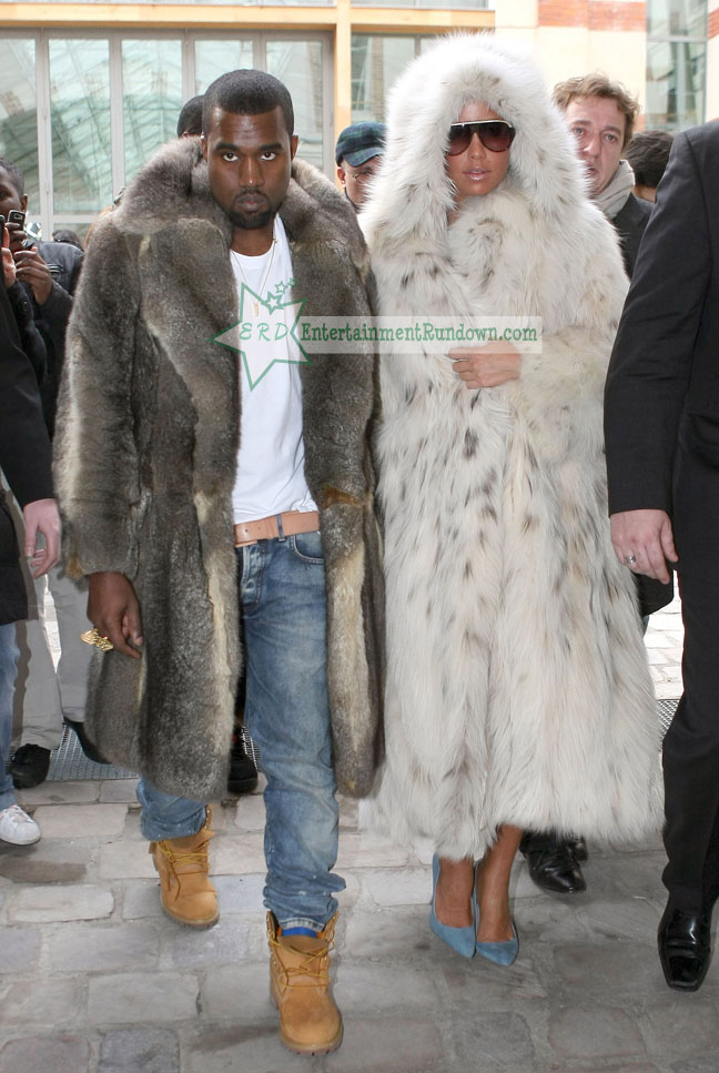 kanye west fashion week. Kanye West and girlfriend