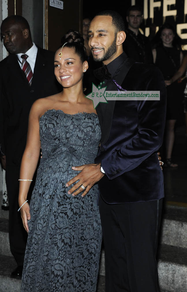 Alicia Keys is oozing happiness after becoming a mother last week