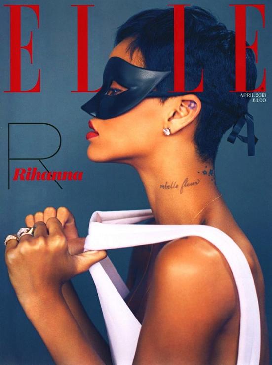 Rihanna Elle Uk Magazine April 2013 Cover 3