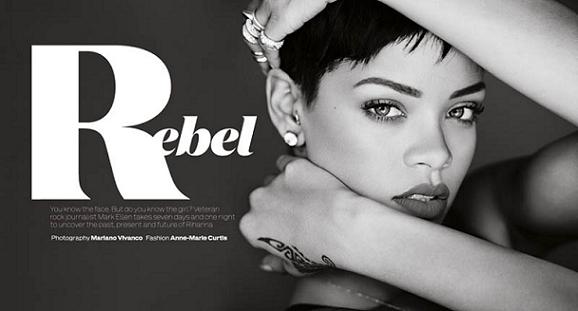 Rihanna Elle Uk Magazine April 2013 Spread 2