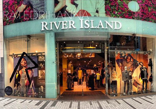 Rihanna River Island launch general view