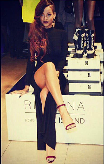 Rihanna River Island launch