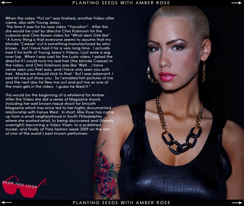 Amber rose modeling contract with ford models #2