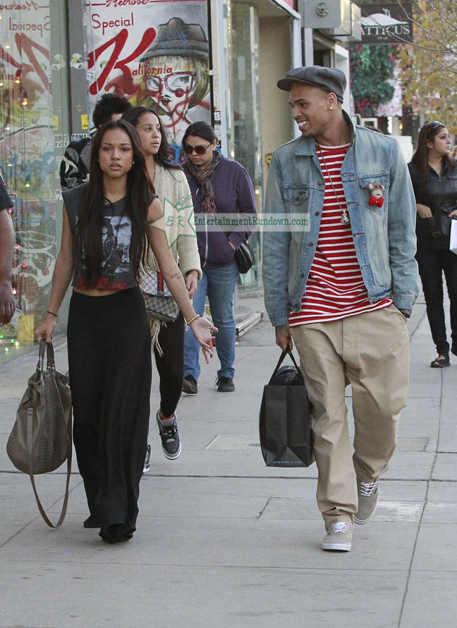 Chris Brown And Karrueche Tran Out Shopping In A Convertible ...