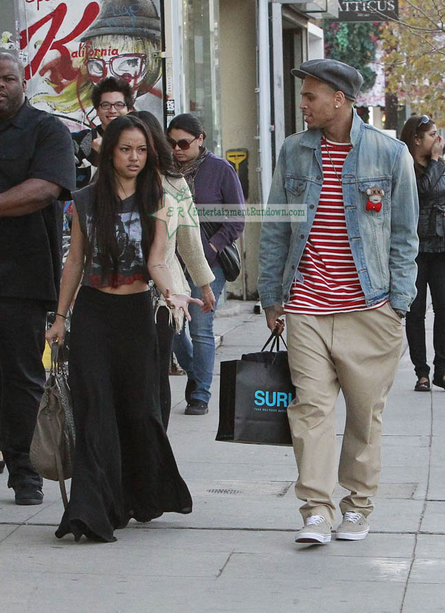 Chris Brown And Karrueche Tran Out Shopping In A Convertible ...
