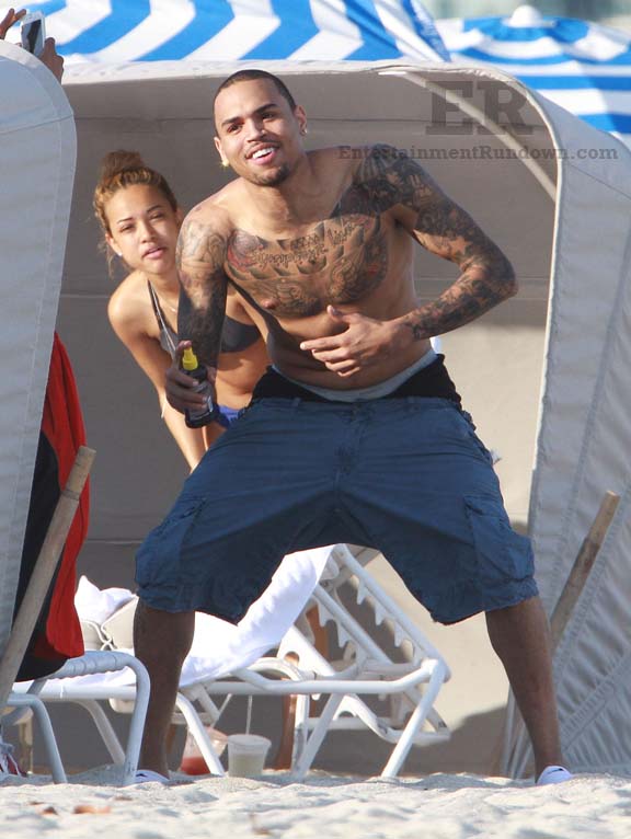 Spotted: Chris Brown And Karrueche Tran At Miami Beach | Entertainment ...